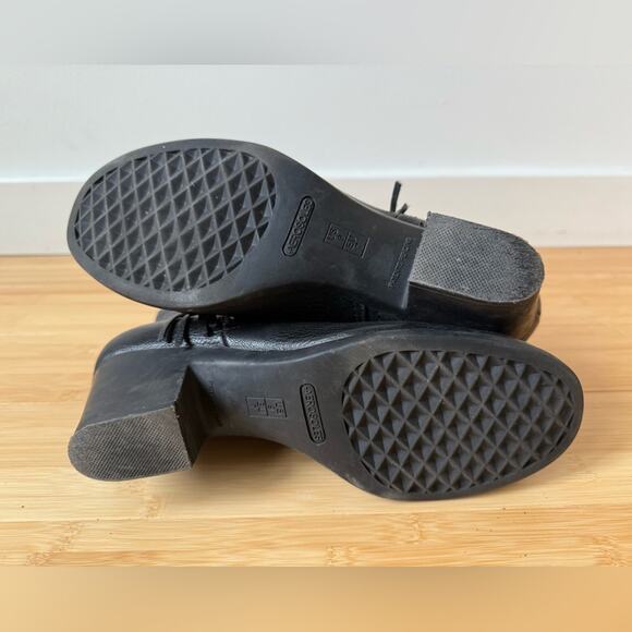 AEROSOLES ACROBATIC HEEL REST ANKLE BOOTS BLACK HEEL BOOTIES SIZE 9 - Picture 8 of 10